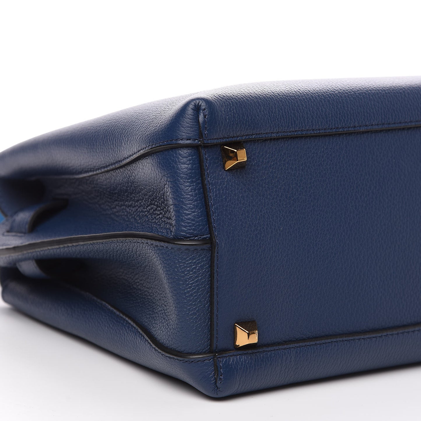 Grained Calfskin Medium Milla Tote Navy