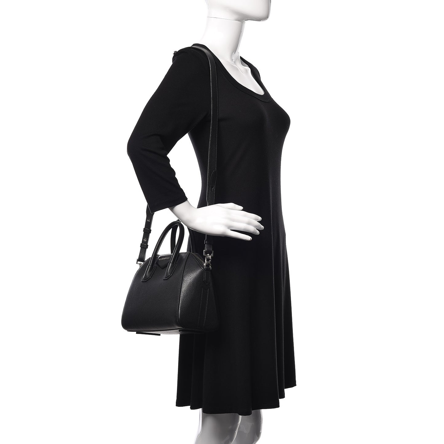 Sugar Goatskin Mini Antigona Black