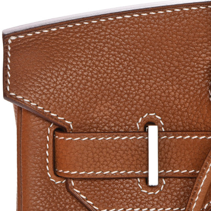 Hermes Natural Barenia Faubourg Birkin 30 Fauve 12 of 33