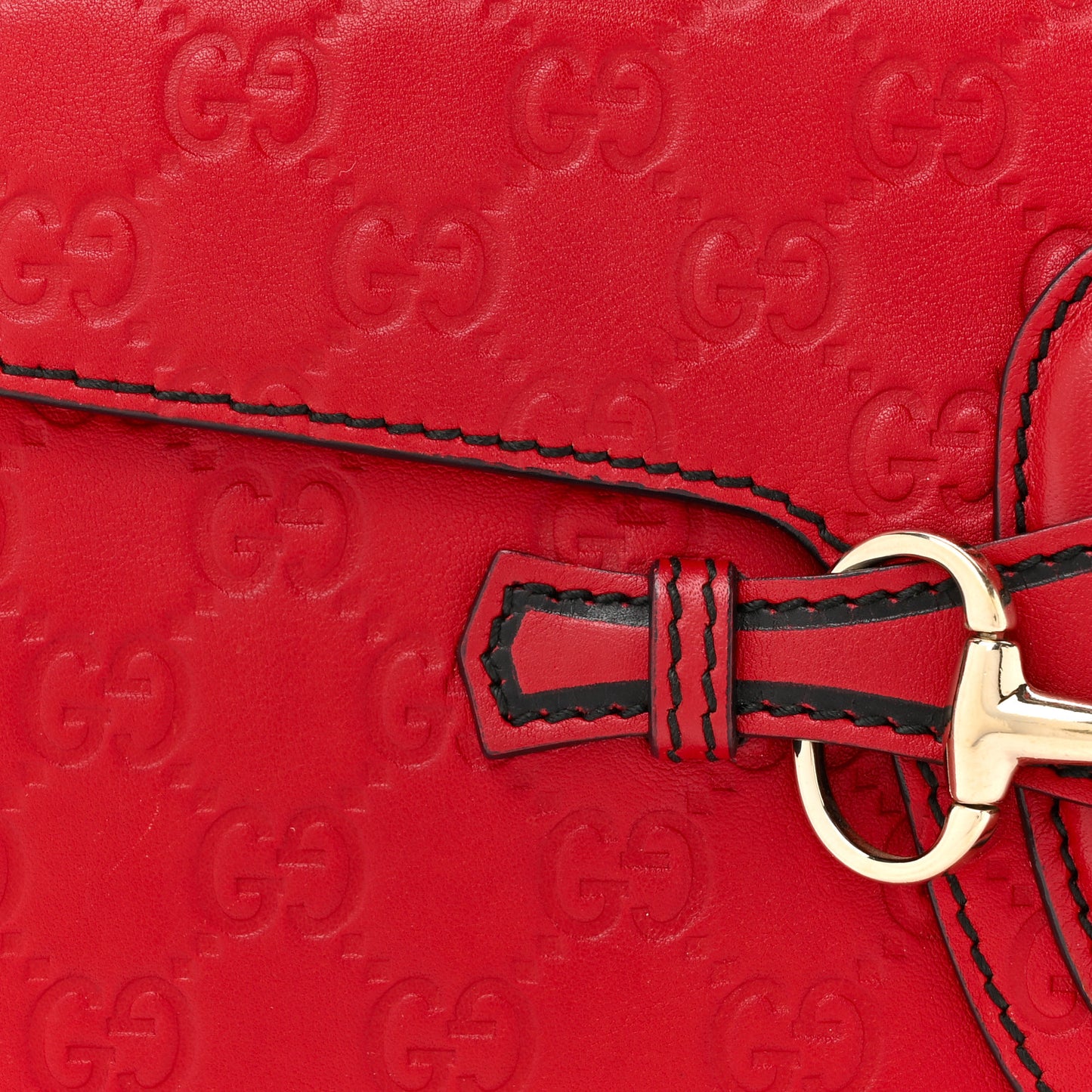 Guccissima Medium Emily Chain Shoulder Bag Red