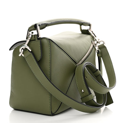 Loewe Calfskin Small Puzzle Bag Avocado 3 of 12