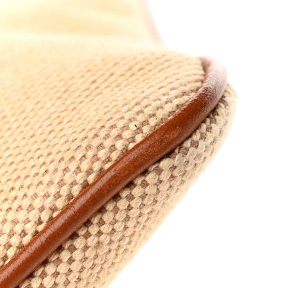 Gucci Vintage Canvas Web Pouch Sand Cuir 10 of 11