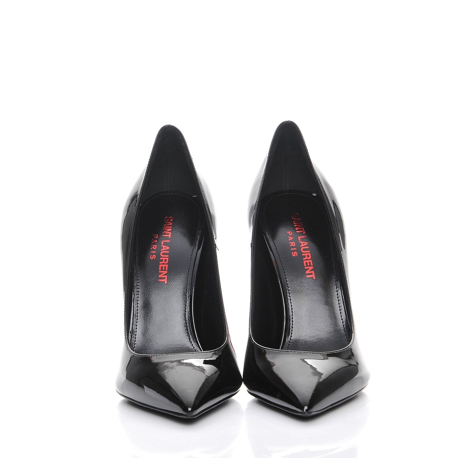 Saint Laurent Patent Opyum 100 Pumps 36 Black Red 2 of 10
