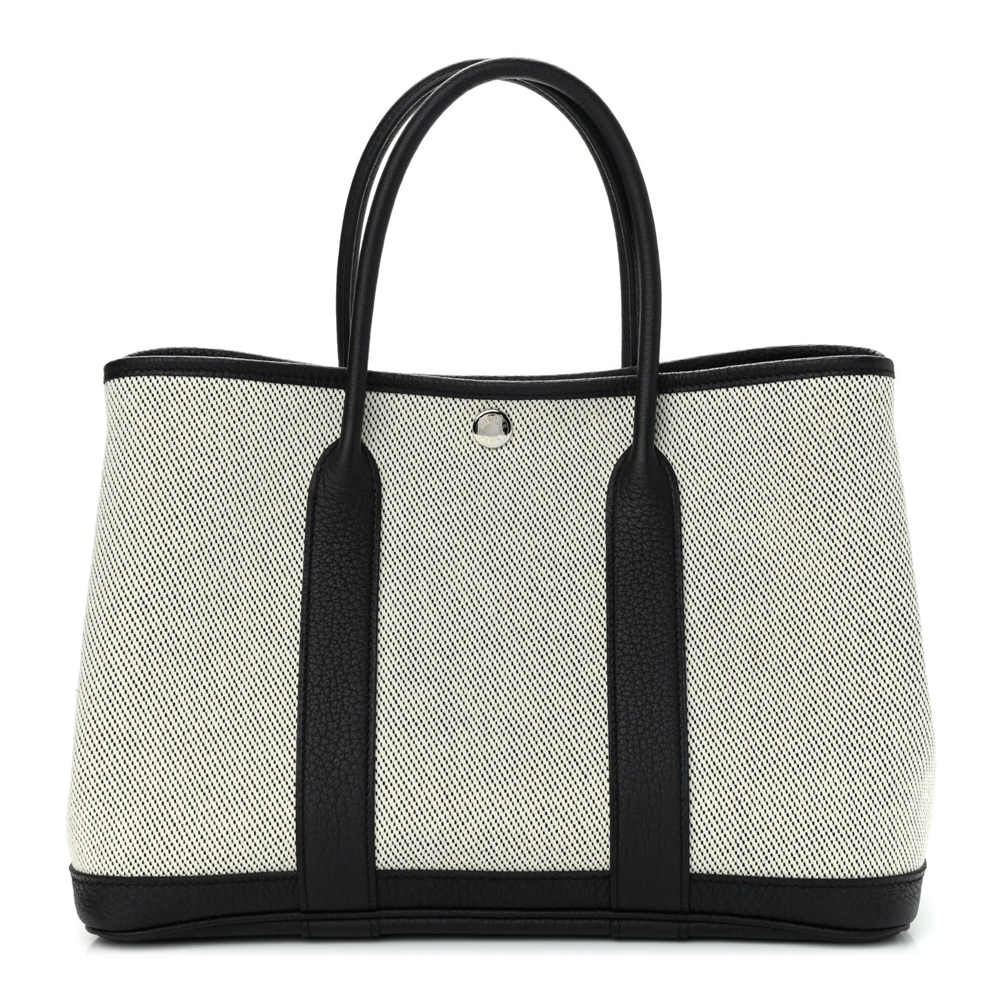 Twill H Negonda Garden Party 30 TPM Tote Ecru Black