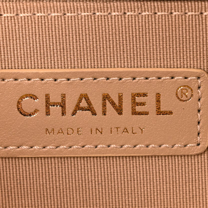 Chanel Metallic Lambskin Like A Wallet Flap Golden Pink 6 of 11