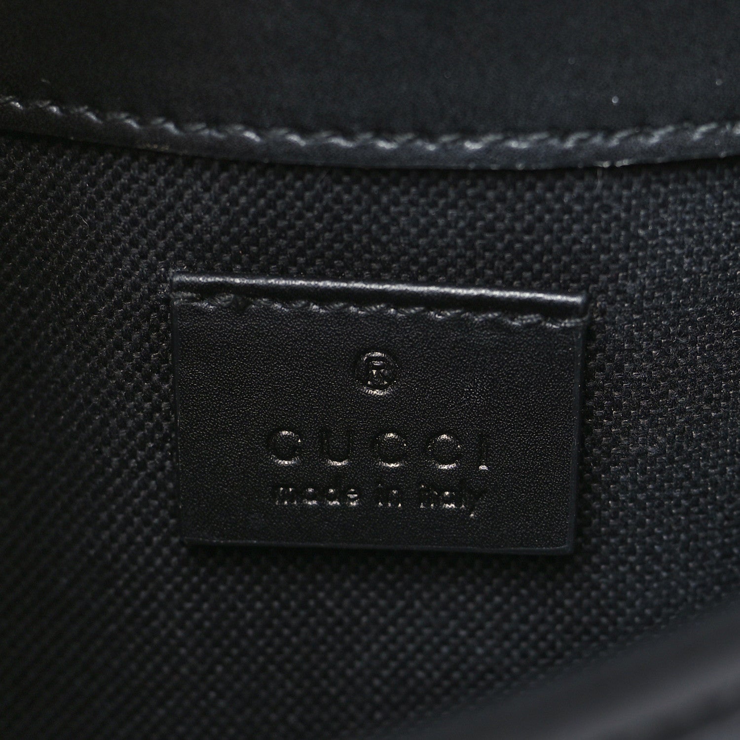 Gucci GG Supreme Monogram Web Slim Belt Bag Black Grey 6 of 9