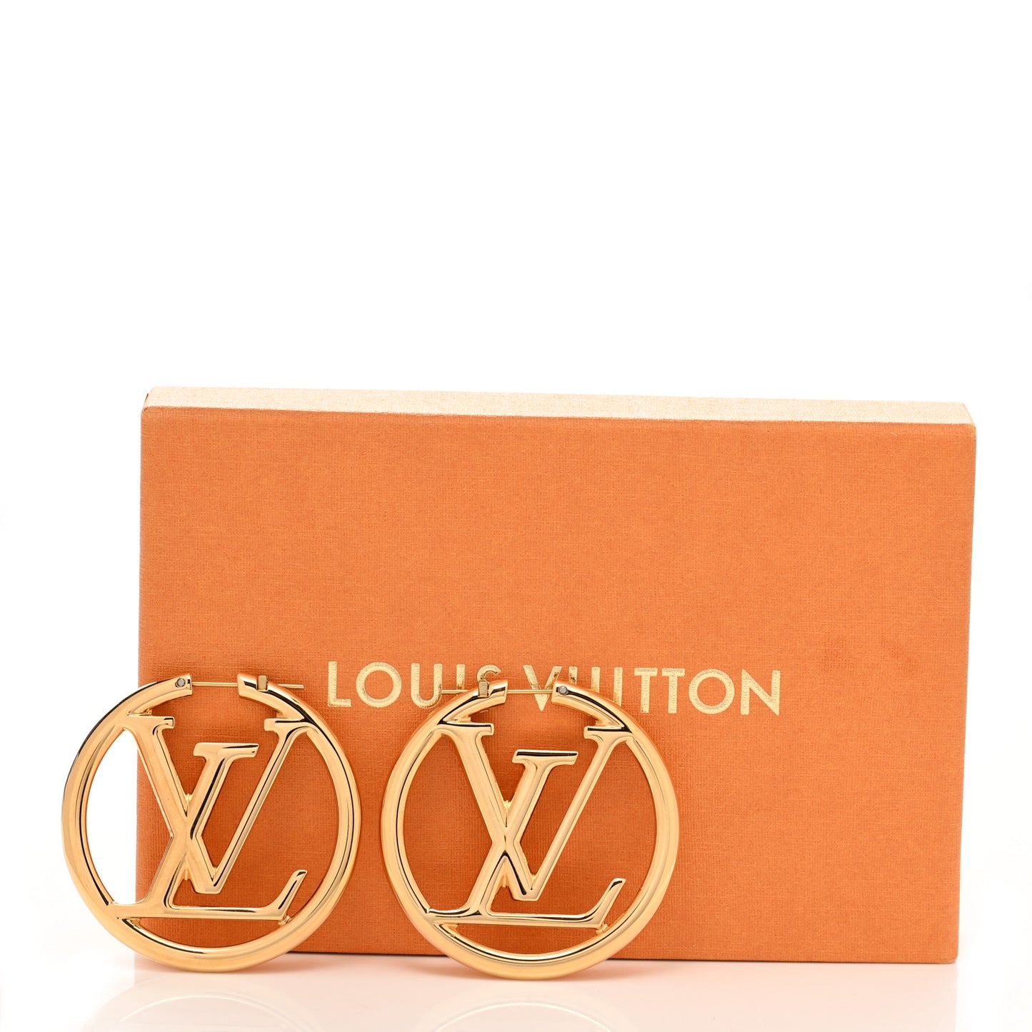 Metal Louise Hoop Earrings Gold