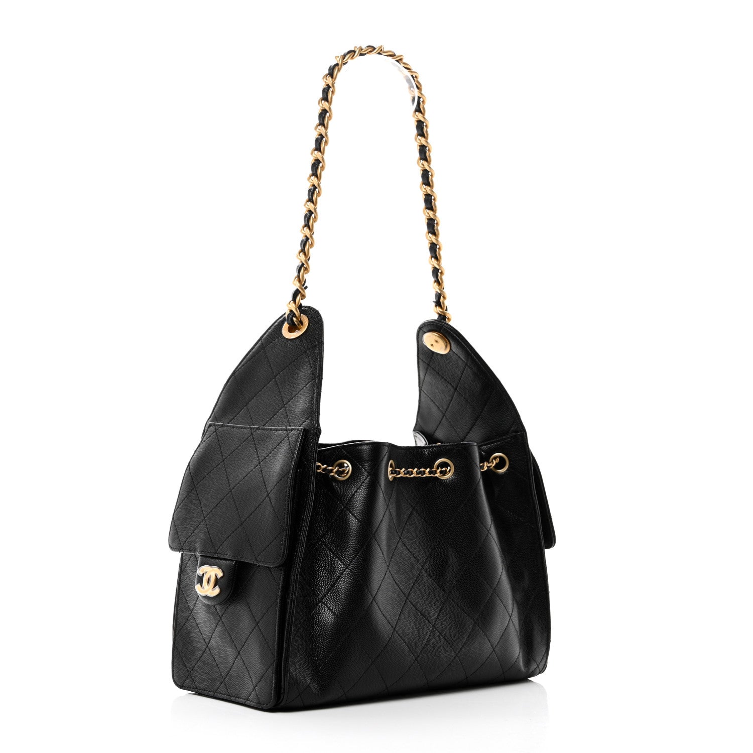 Chanel Caviar Quilted Small Chanel 25 Handbag Black 3 of 11