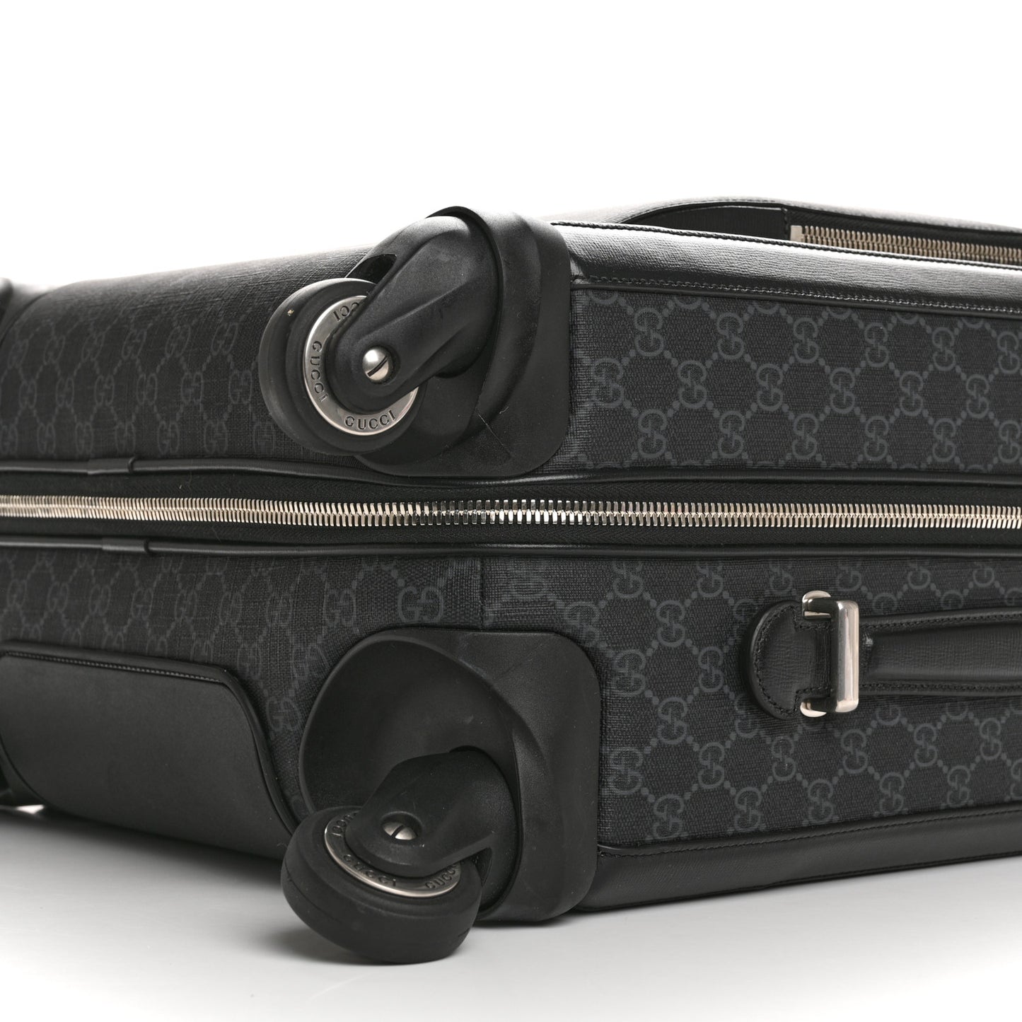 GG Supreme Monogram Calfskin Carry On Trolley Black
