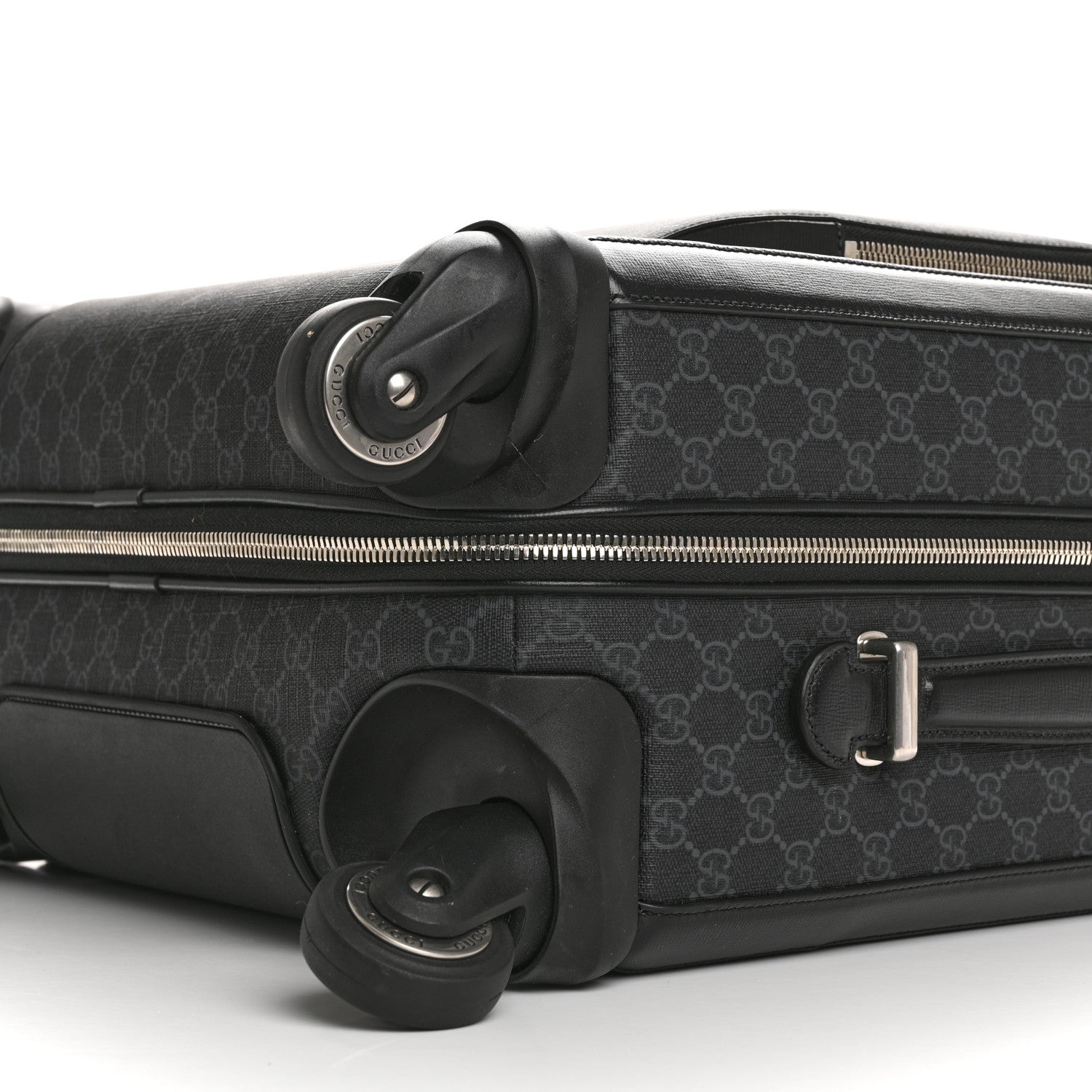 Gucci GG Supreme Monogram Calfskin Carry On Trolley Black 9 of 11