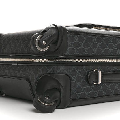 Gucci GG Supreme Monogram Calfskin Carry On Trolley Black 9 of 11