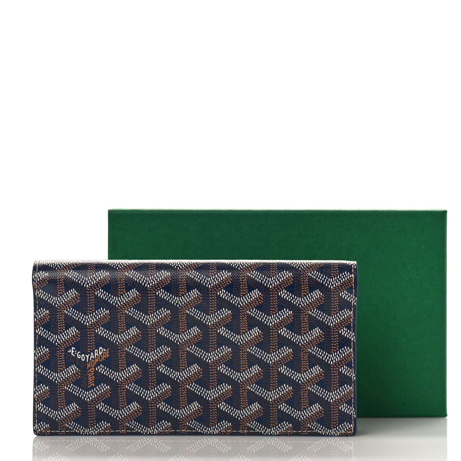 Goyard Goyardine Richelieu Wallet Navy 10 of 10