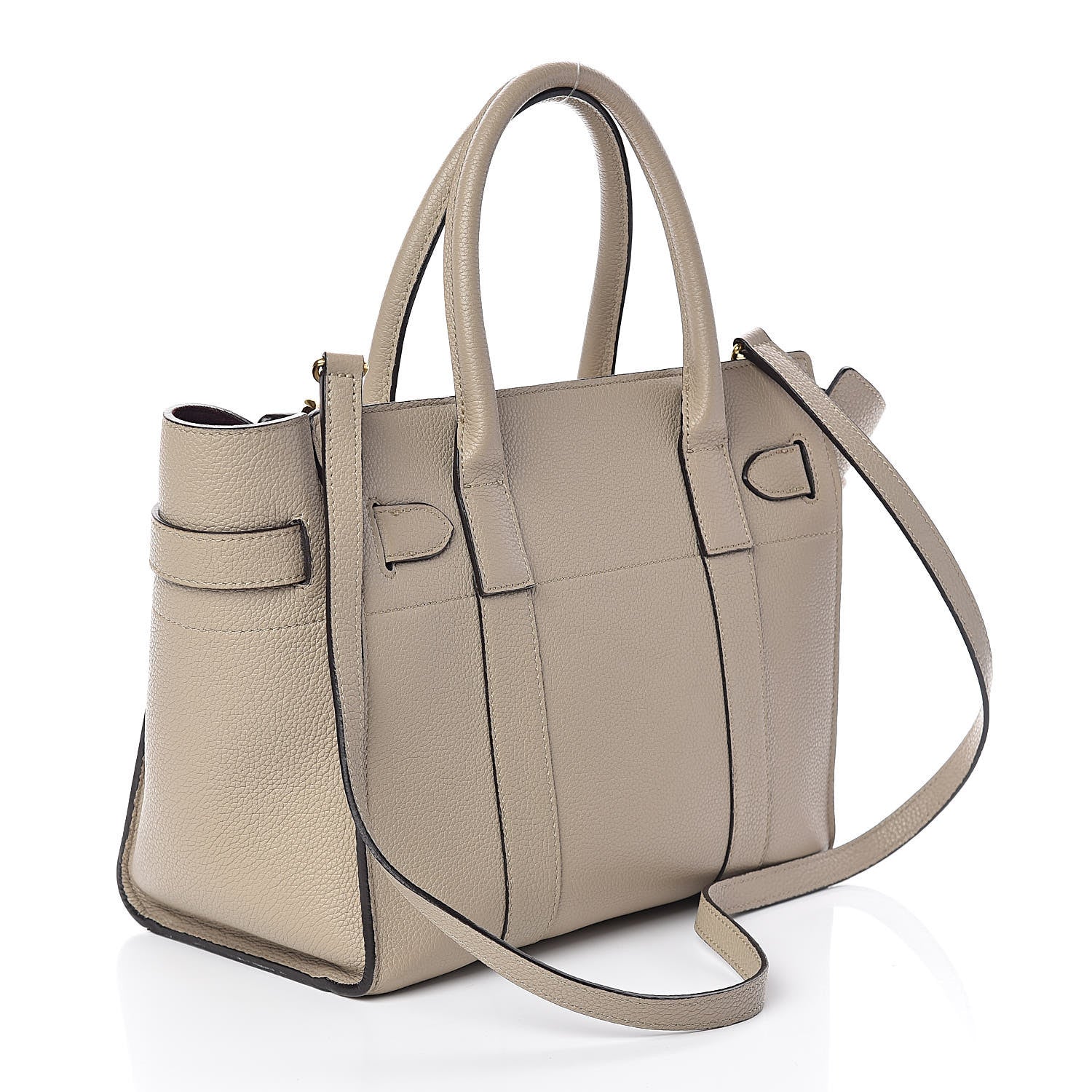Mulberry Classic Grain Small Bayswater Zip Tote Dune 3 of 13