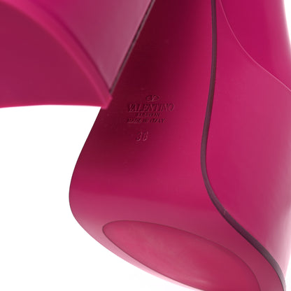 Valentino Garavani Calfskin Roman Stud Beatle Chelsea Platform 80/125mm Ankle Boots 36 Pink PP 6 of 9