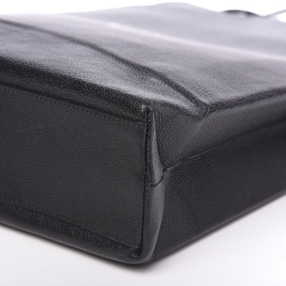 Balenciaga Calfskin Medium Logo North South Shopping Tote Black 9 of 11