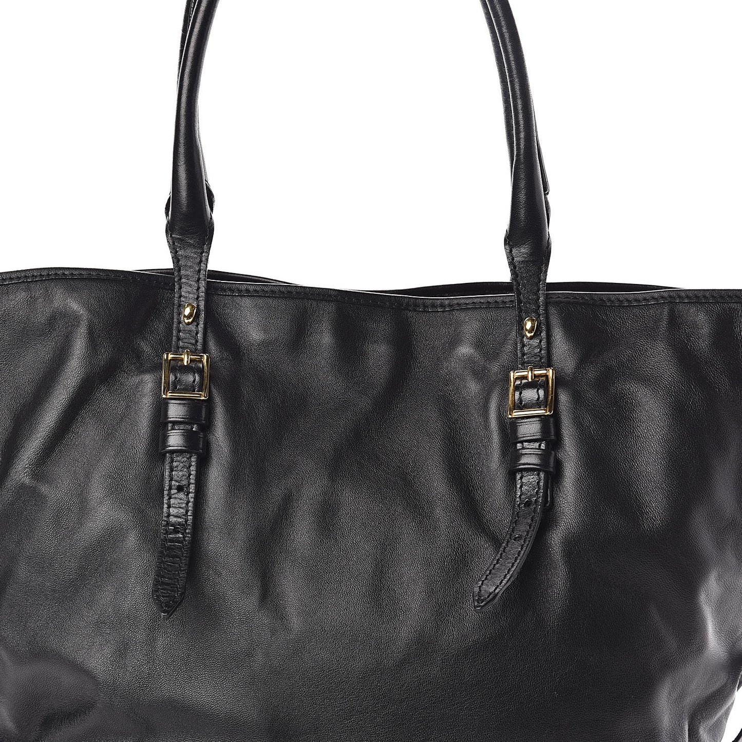 Lambskin Medium East West Tote Black