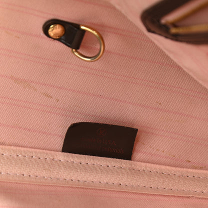 Louis Vuitton Damier Ebene Neo Neverfull MM Rose Ballerine 7 of 13