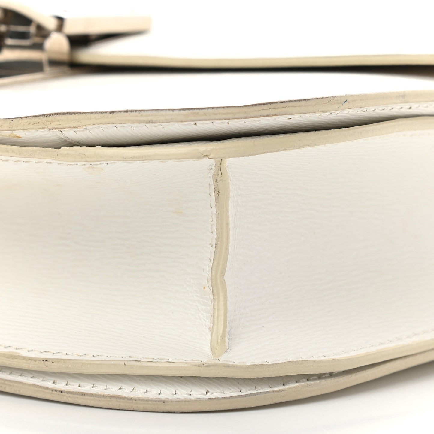 Liege Calfskin Medium Classic Box Flap Bag White