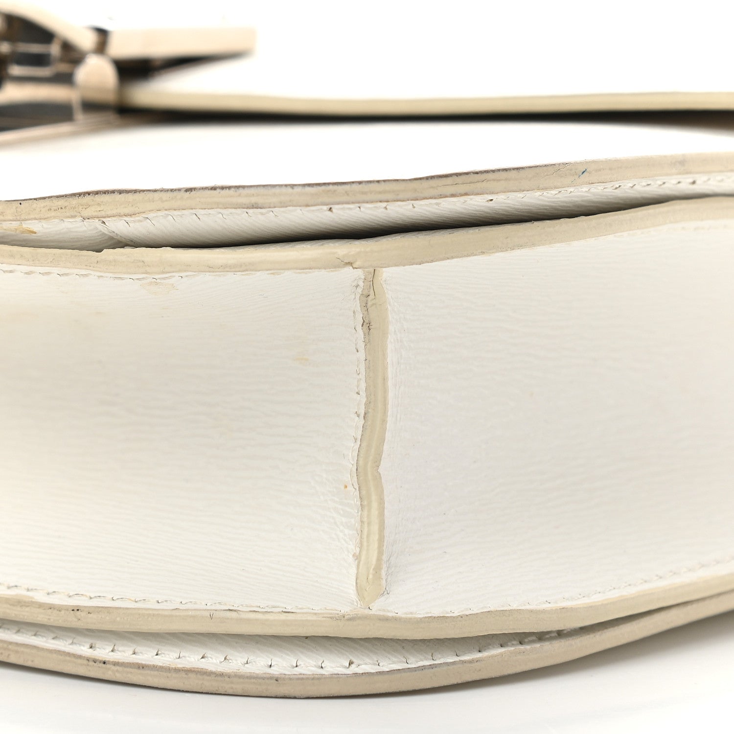 Celine Liege Calfskin Medium Classic Box Flap Bag White 9 of 16