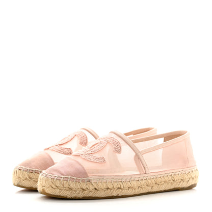 Chanel Mesh Grosgrain CC Espadrilles 36 Pink 3 of 18