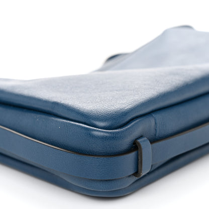 Fendi Vitello Medium Simply Fendi Shoulder Bag Blue 9 of 10