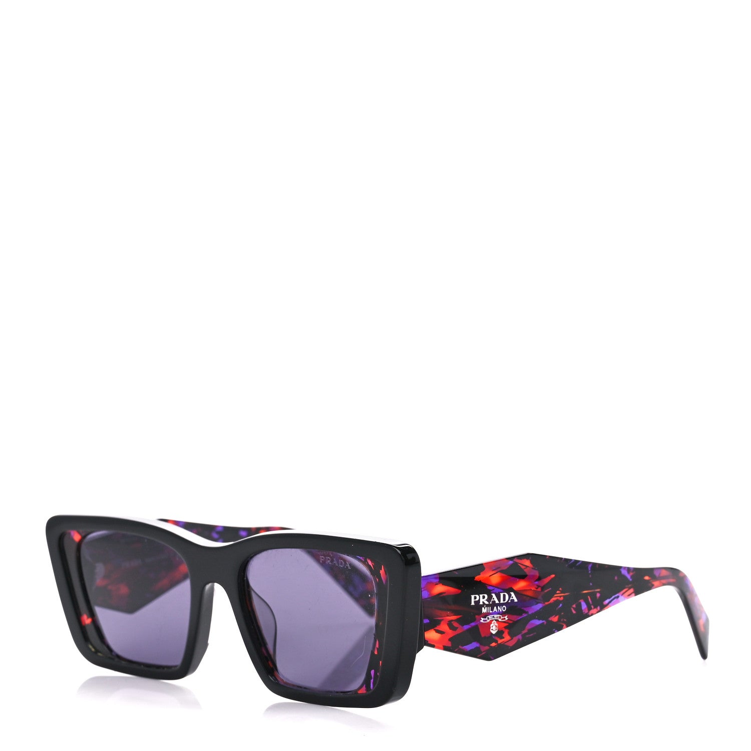Prada Acetate Symbole Sunglasses SPR 08Y Purple Multicolor 1 of 8