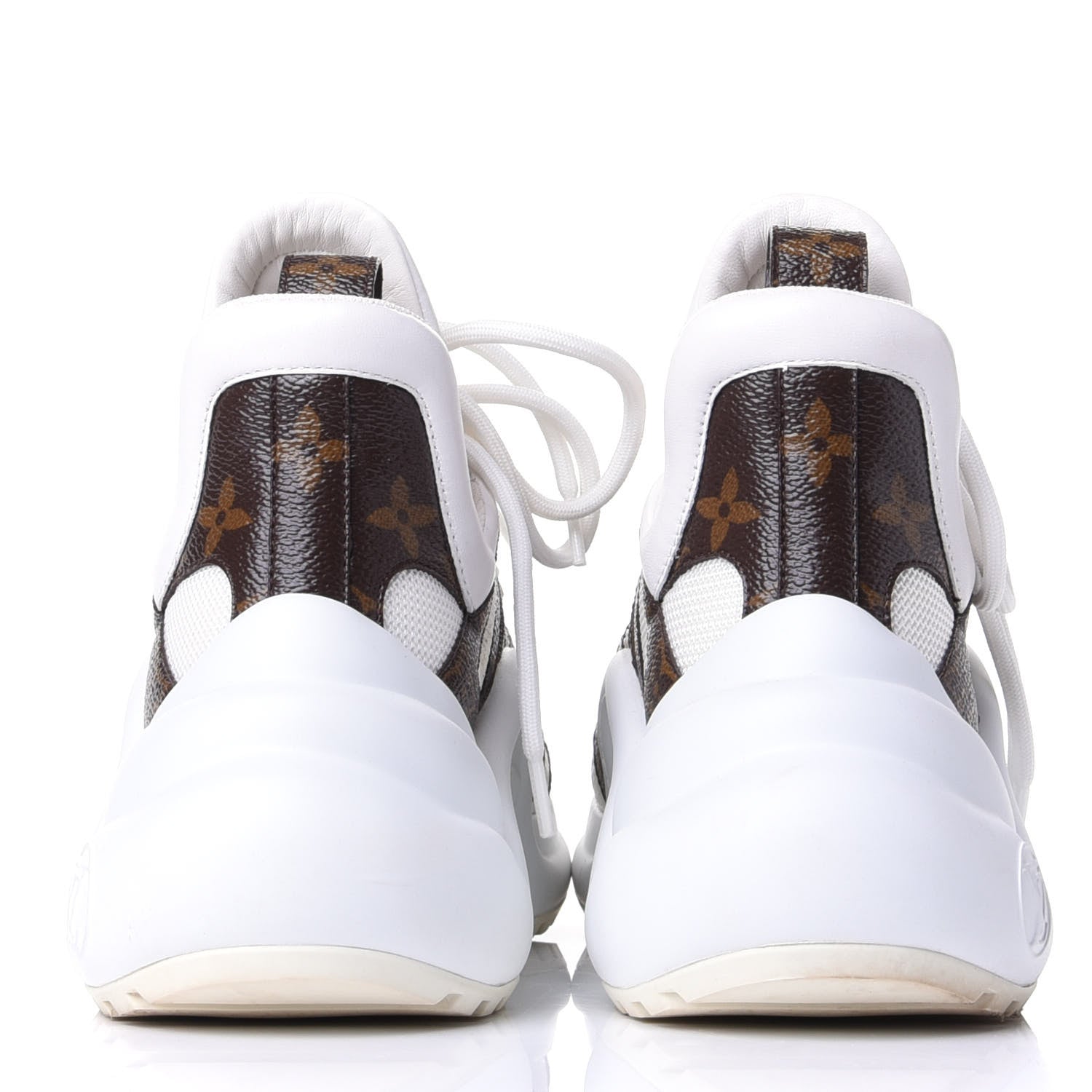 Louis Vuitton Patent Monogram LV Archlight Sneakers 36 White 6 of 11