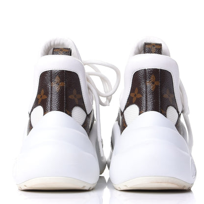 Louis Vuitton Patent Monogram LV Archlight Sneakers 36 White 6 of 11