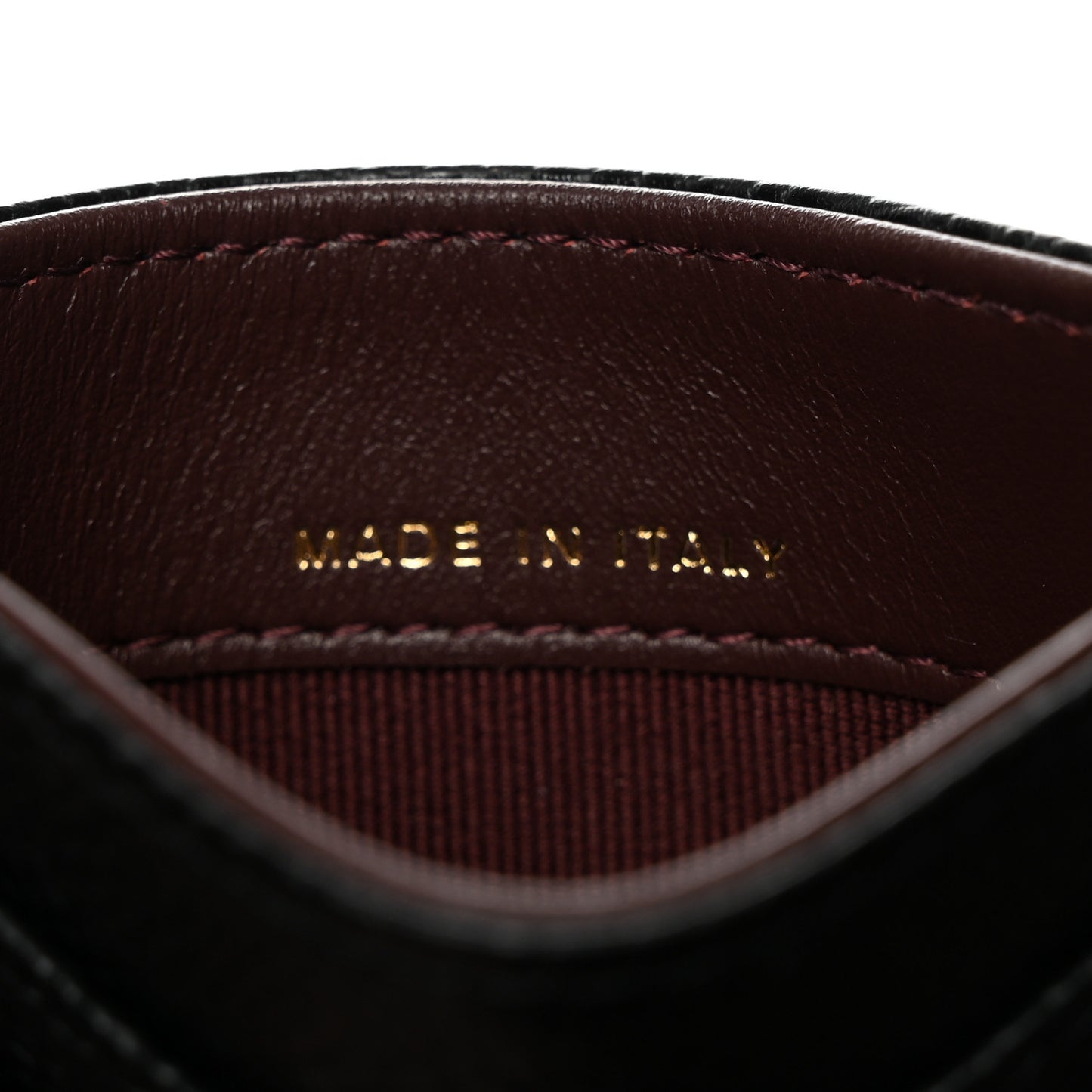 Caviar Quilted Card Holder Black