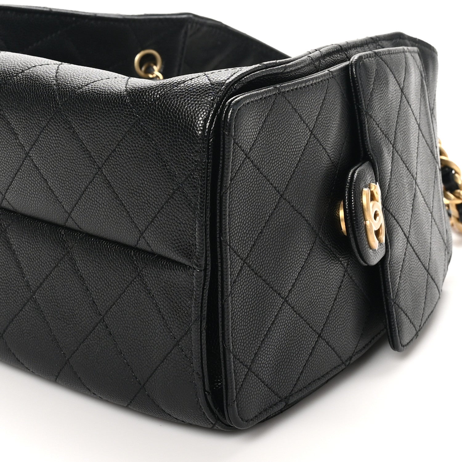 Chanel Caviar Quilted Small Chanel 25 Handbag Black 10 of 11
