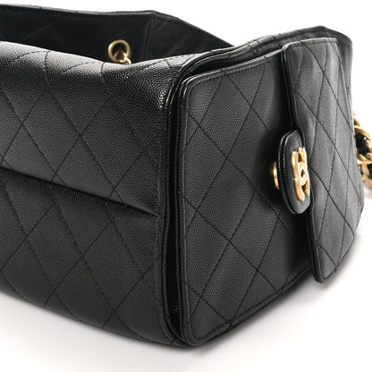 Chanel Caviar Quilted Small Chanel 25 Handbag Black 10 of 11