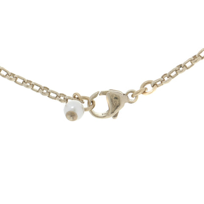Chanel Pearl Crystal CC Pendant Necklace Gold 5 of 6