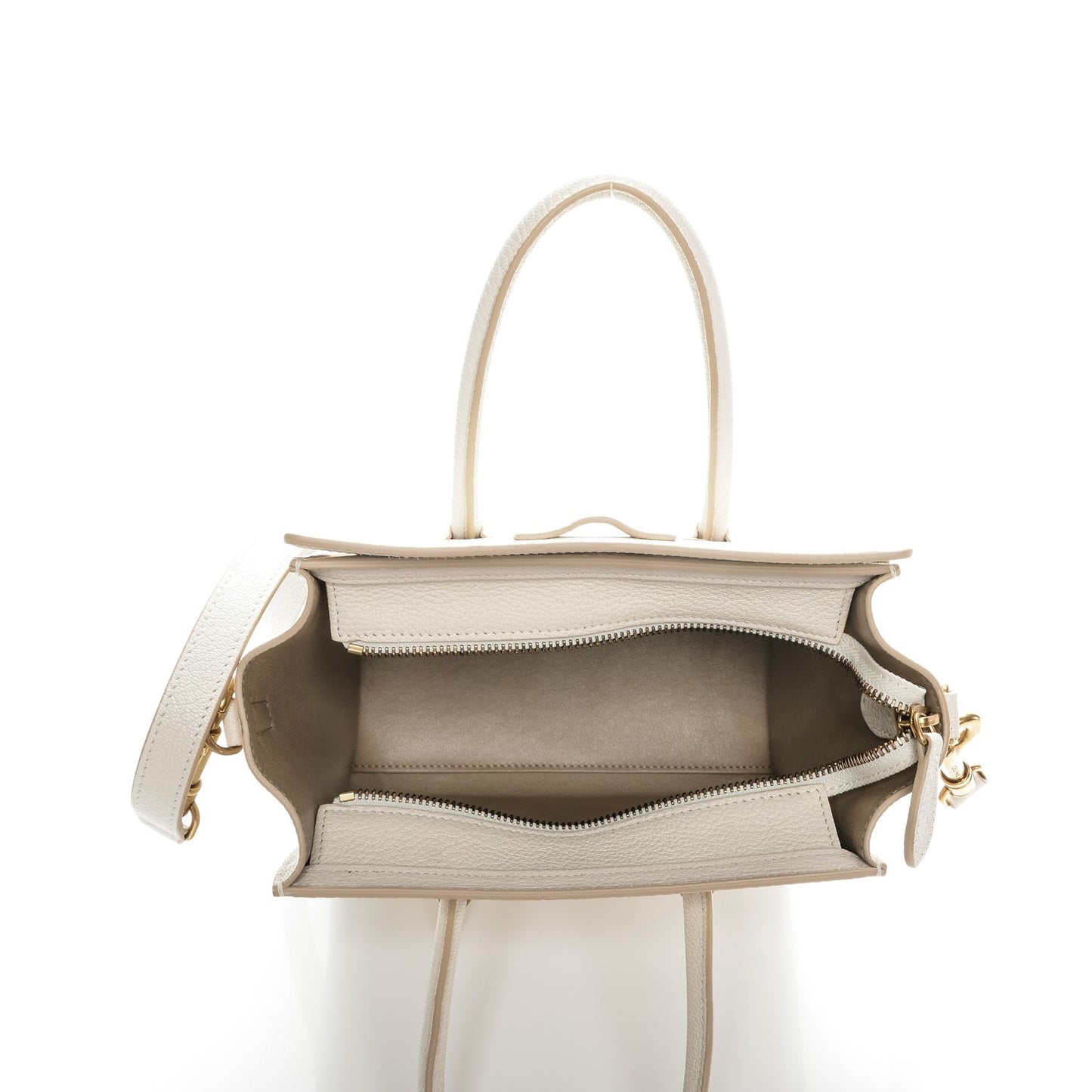 Goatskin Nano Luggage White
