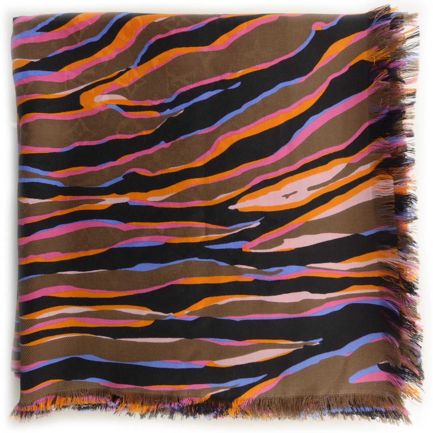 Silk Wool Zebra Shawl