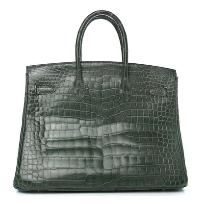 Hermes Matte Porosus Crocodile Birkin 35 3 of 35