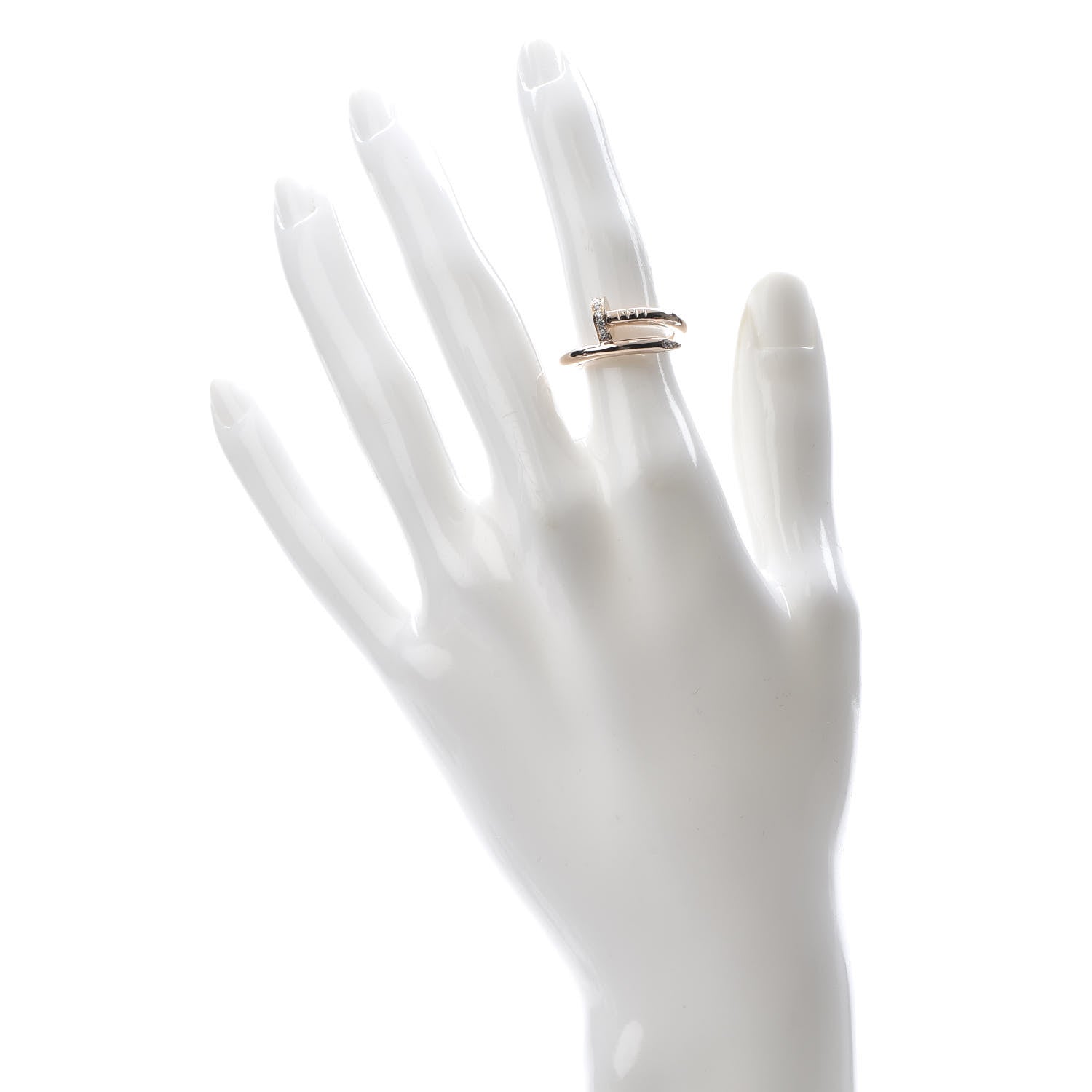 Cartier 18K Pink Gold Diamond Juste Un Clou Ring 52 6 2 of 5