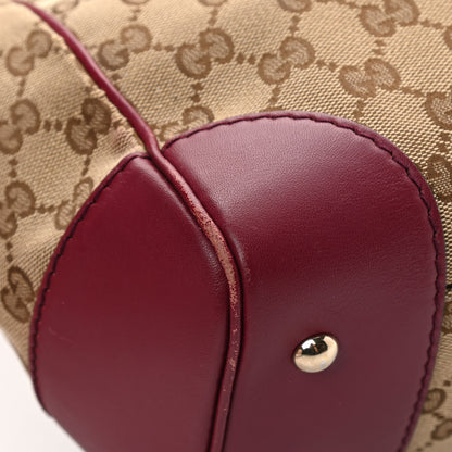 Gucci Monogram Web Medium Mayfair Tote Cherry 9 of 19