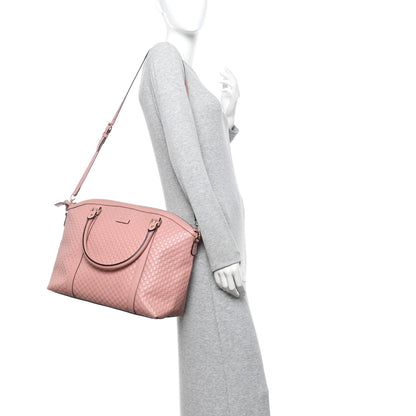 Gucci Soft Microguccissima Large Dome Satchel Soft Pink 2 of 17