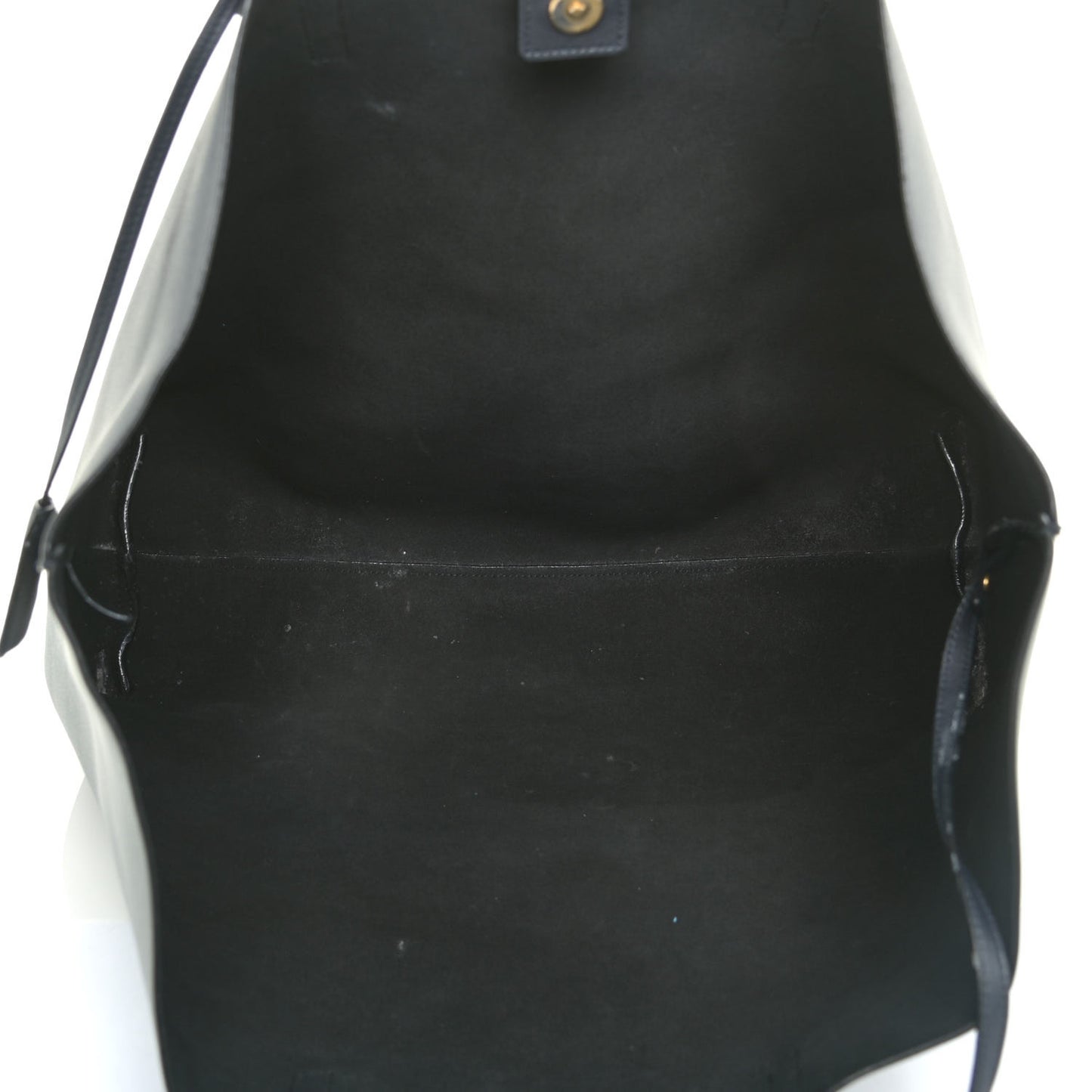 Calfskin Large Shopping Tote Navy Blue