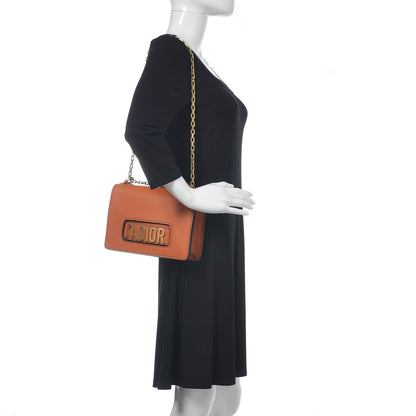 Christian Dior Calfskin J'Adior Chain Flap Bag Orange 2 of 12