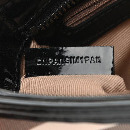 Burberry Patent Nova Check Shoulder Bag Black 6 of 9