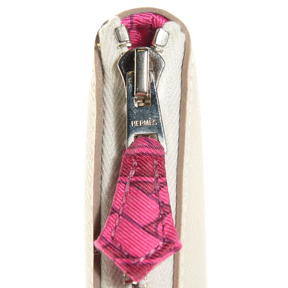 Hermes Silk'in Wallet Craie Rose Tyrien 17 of 19