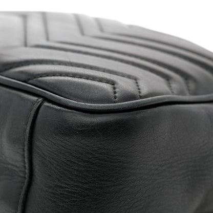 Gucci Calfskin Matelasse Medium GG Marmont Chain Shoulder Bag Black 14 of 16