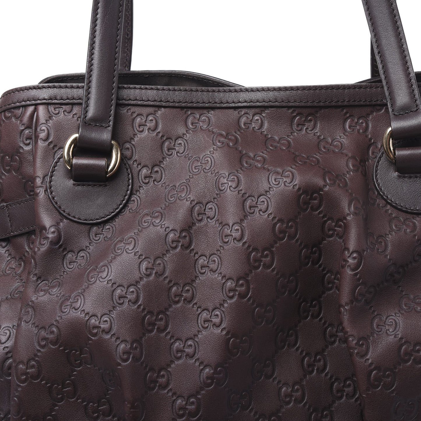 Guccissima Full Moon Tote Brown