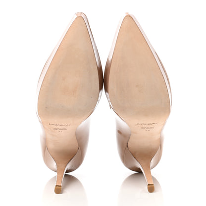 Saint Laurent Patent Lauren 100 Pumps 39 Nude 5 of 11