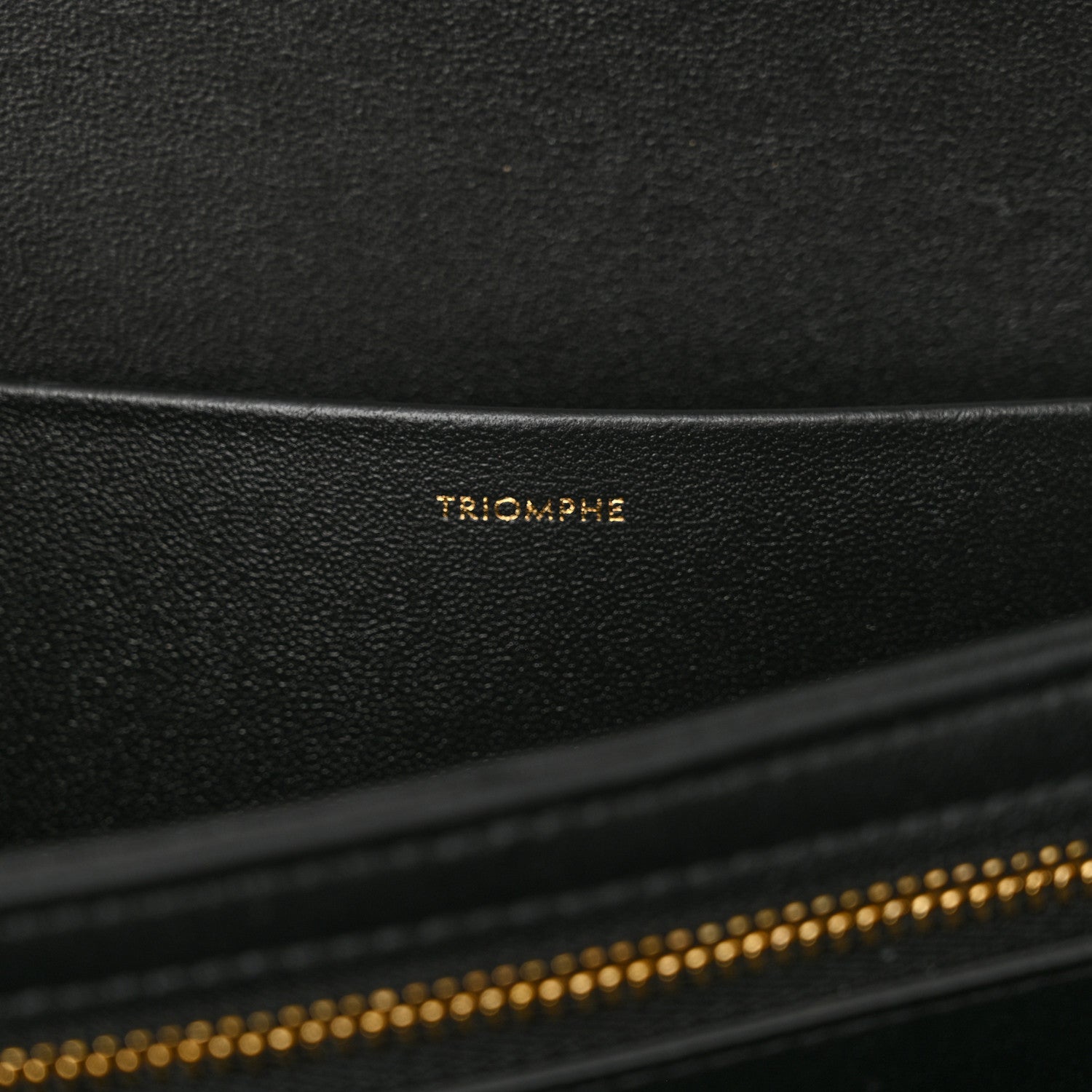 Celine Shiny Calfskin Medium Triomphe Black 6 of 11