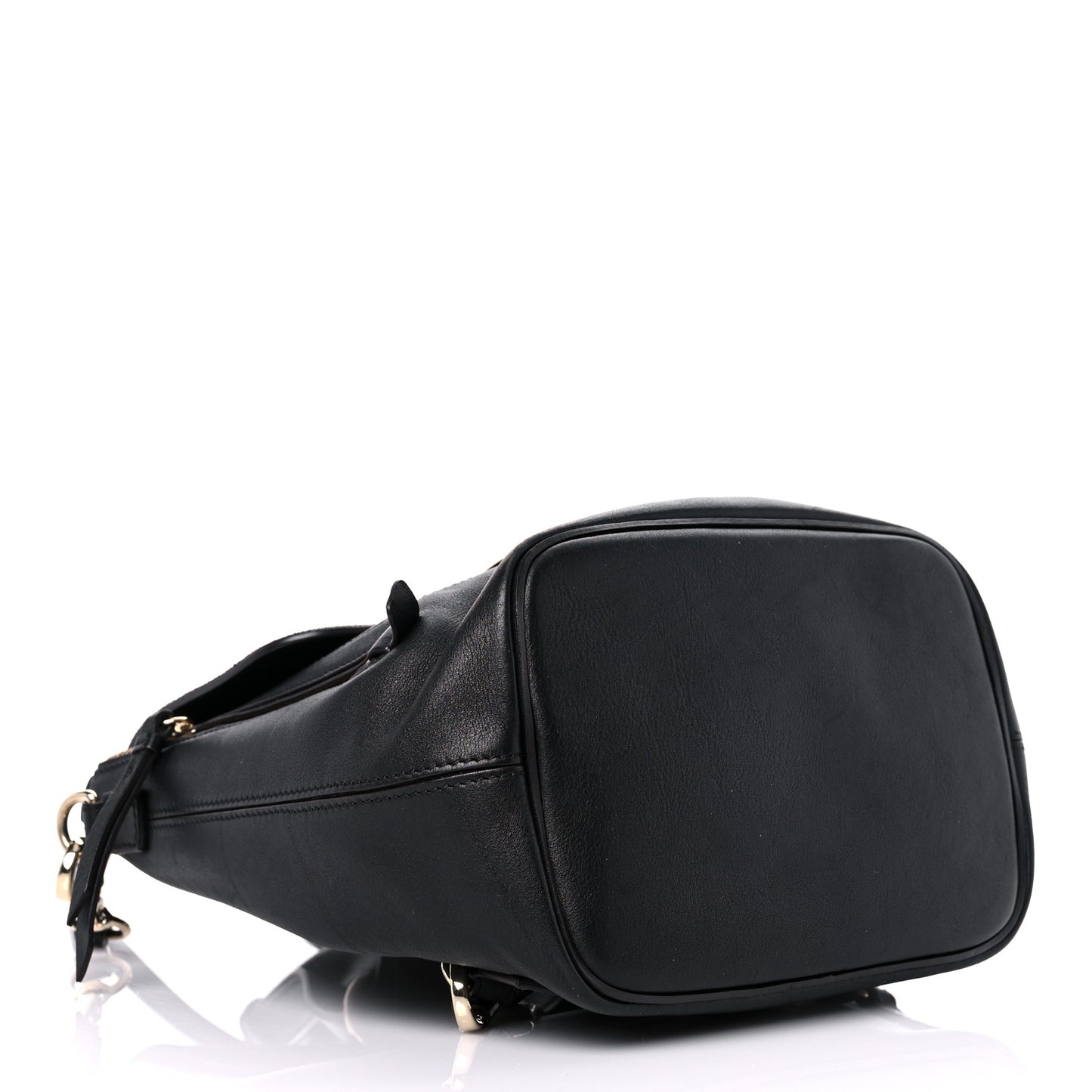 Suede Calfskin Small Faye Backpack Black