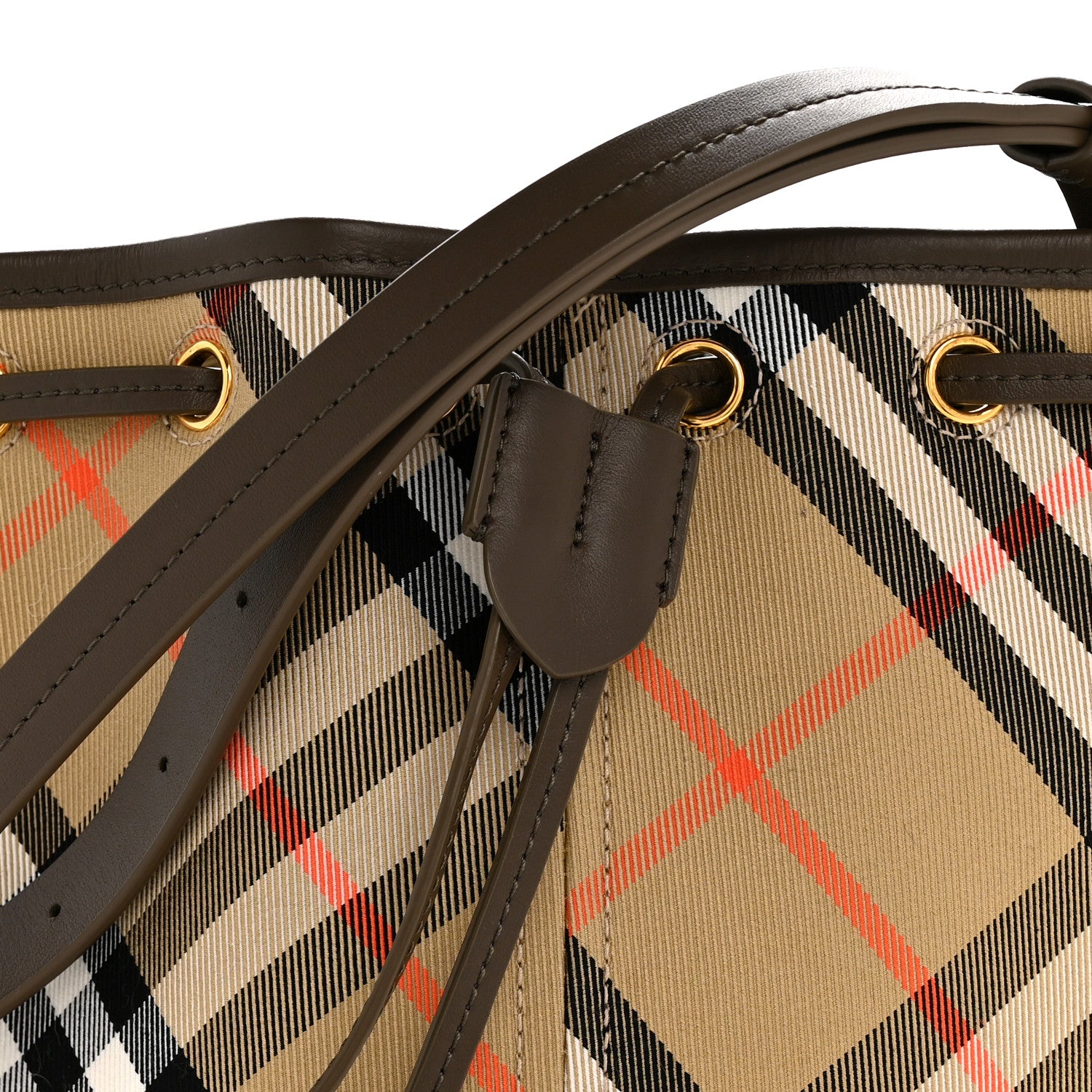 Burberry Nova Check Mini Bucket Bag Beige 14 of 21