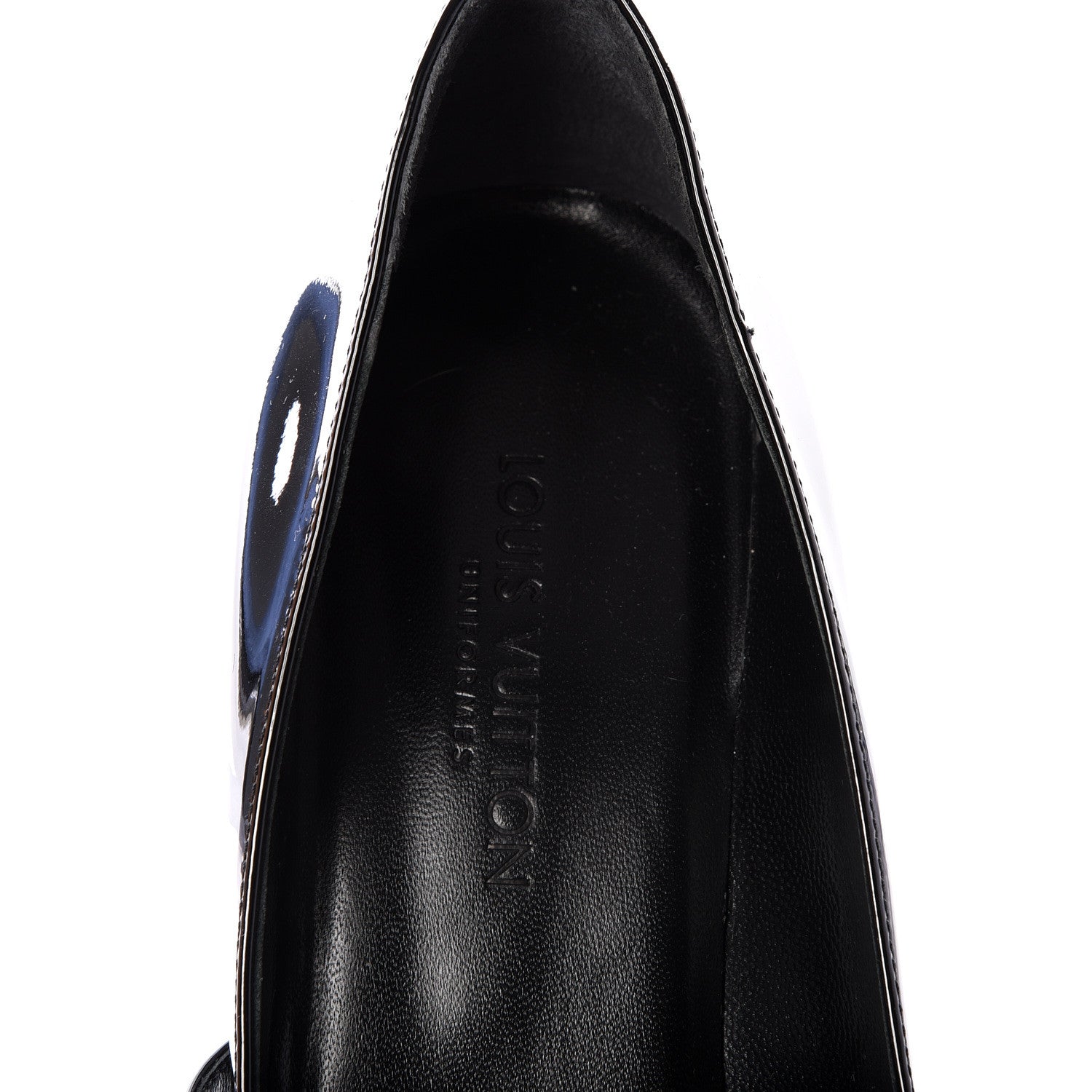 Louis Vuitton Patent Uniformes Silhouette Pumps 37.5 Black 8 of 11