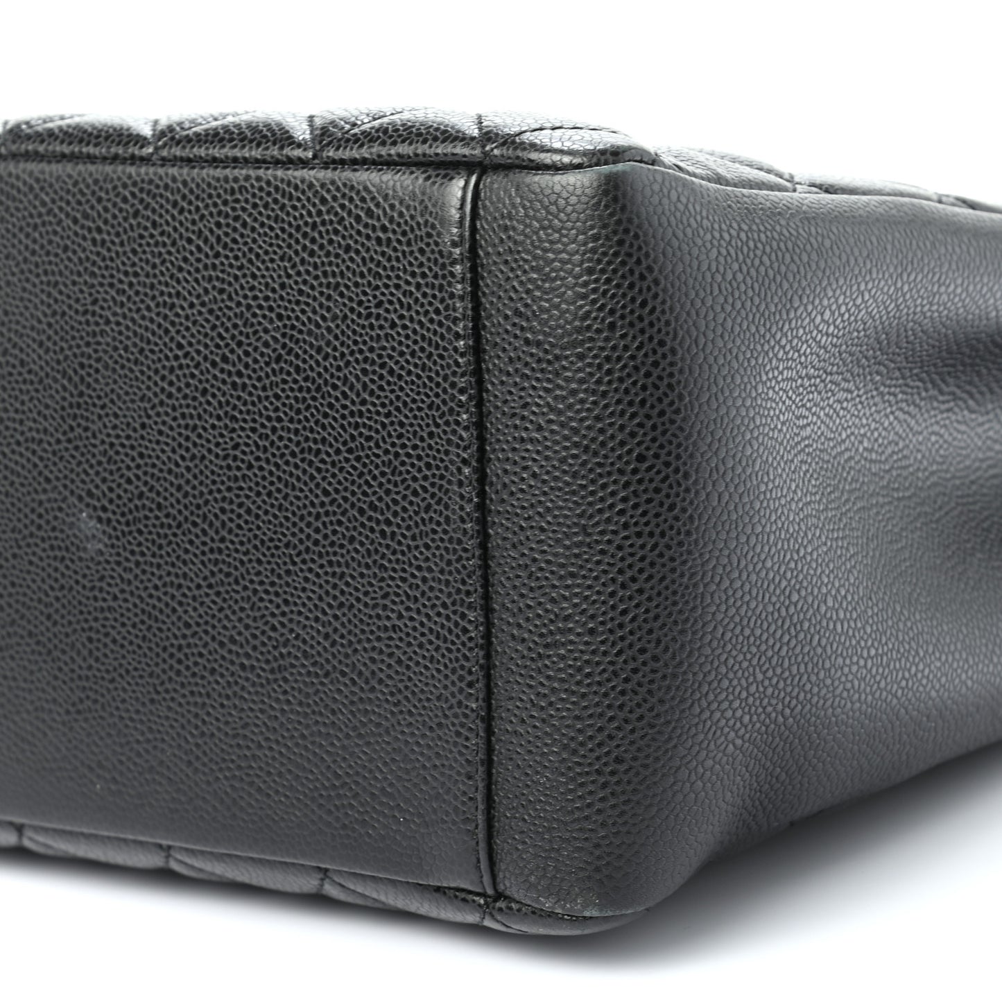 Caviar Quilted Grand Shopping Tote GST Black